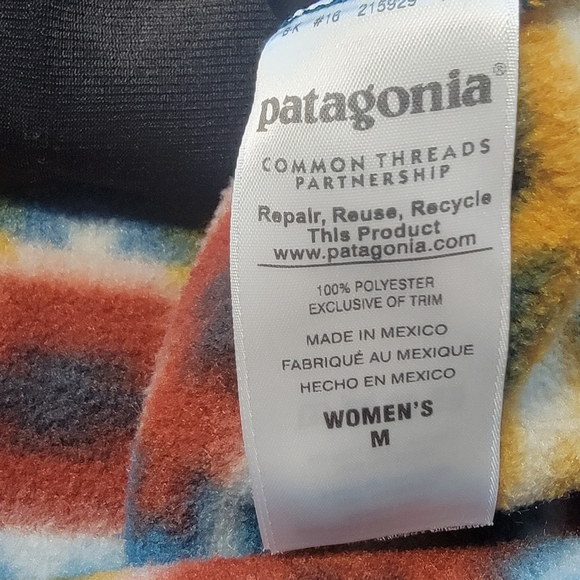 Patagonia Synchilla Fleece Vest Colorful Southwest Women's Size Medium - Picture 6 of 11